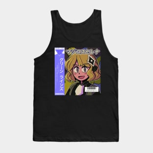 vaporwave anime aesthetic girl serena video game Tank Top